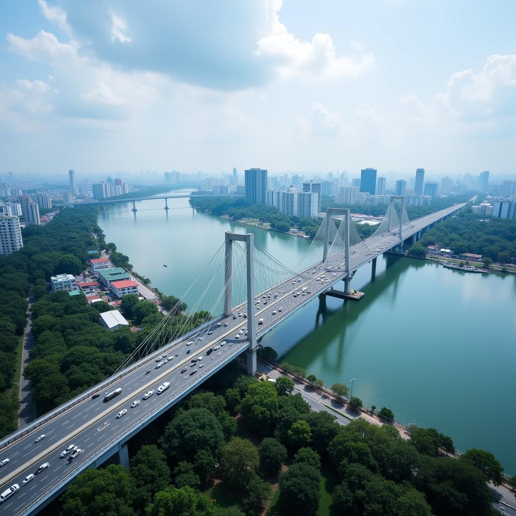 Rach Chiec Bridge Connecting Thu Duc City and District 2