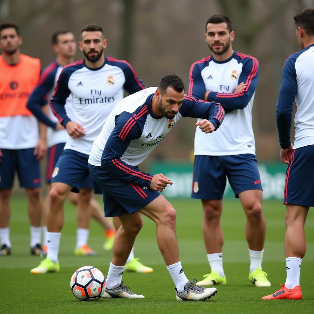 Real Madrid Players Training