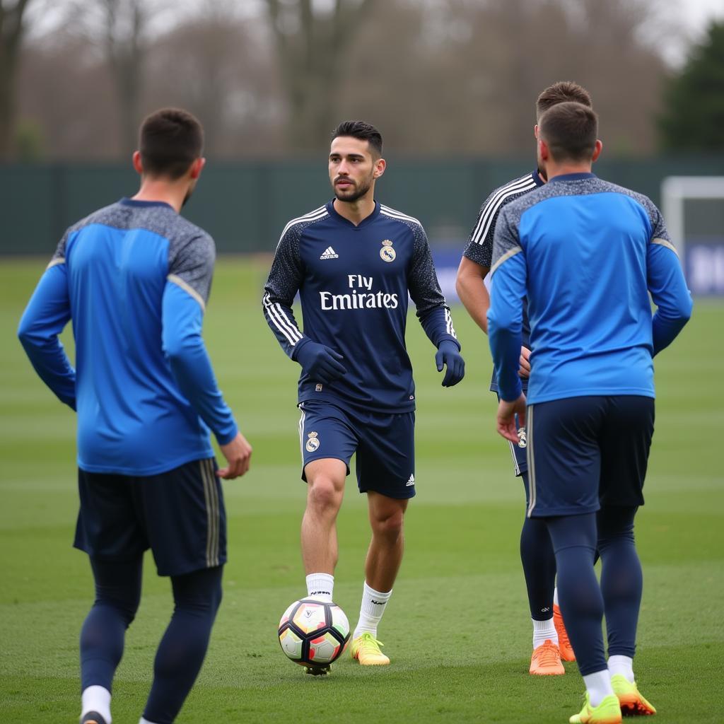 Reinier Jesus training with Real Madrid