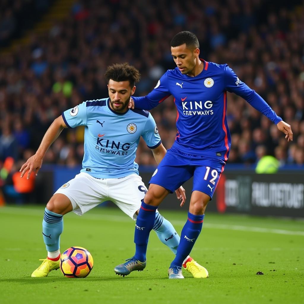 Ricardo Pereira Defending for Leicester City