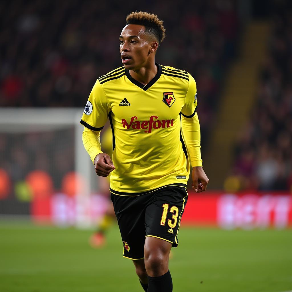 Richarlison making his Watford debut