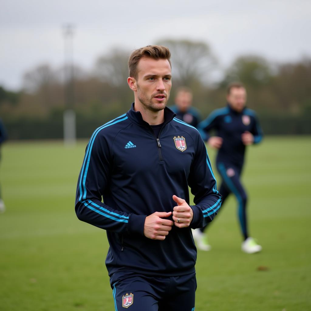 Rob Holding in Training