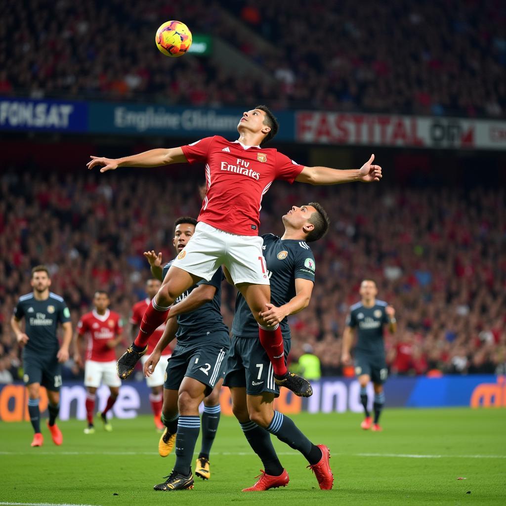 Cristiano Ronaldo Scoring a Spectacular Header