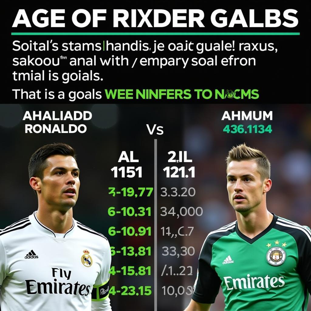 Ronaldo vs Haaland Goal Scoring Comparison