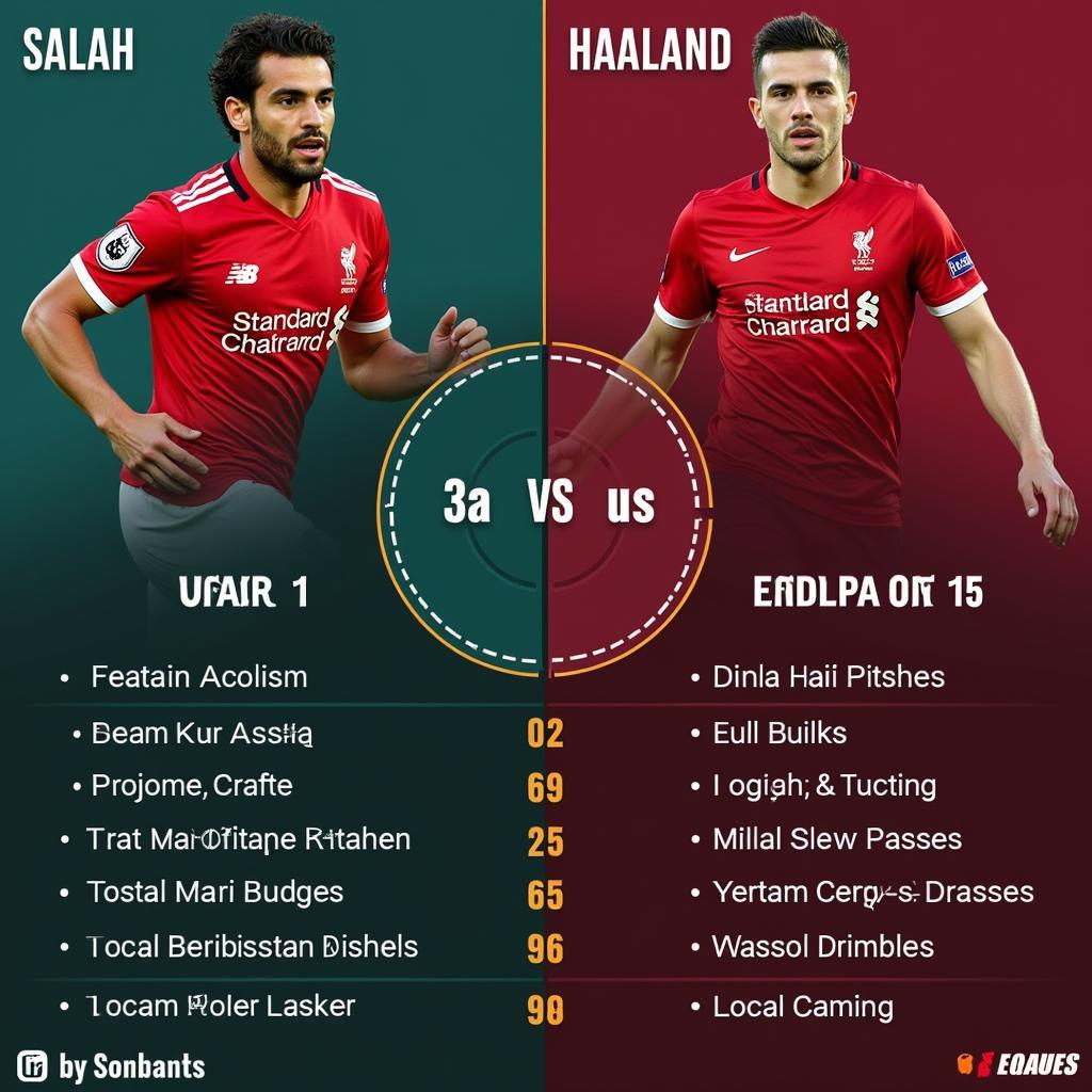 Salah and Haaland Overall Comparison