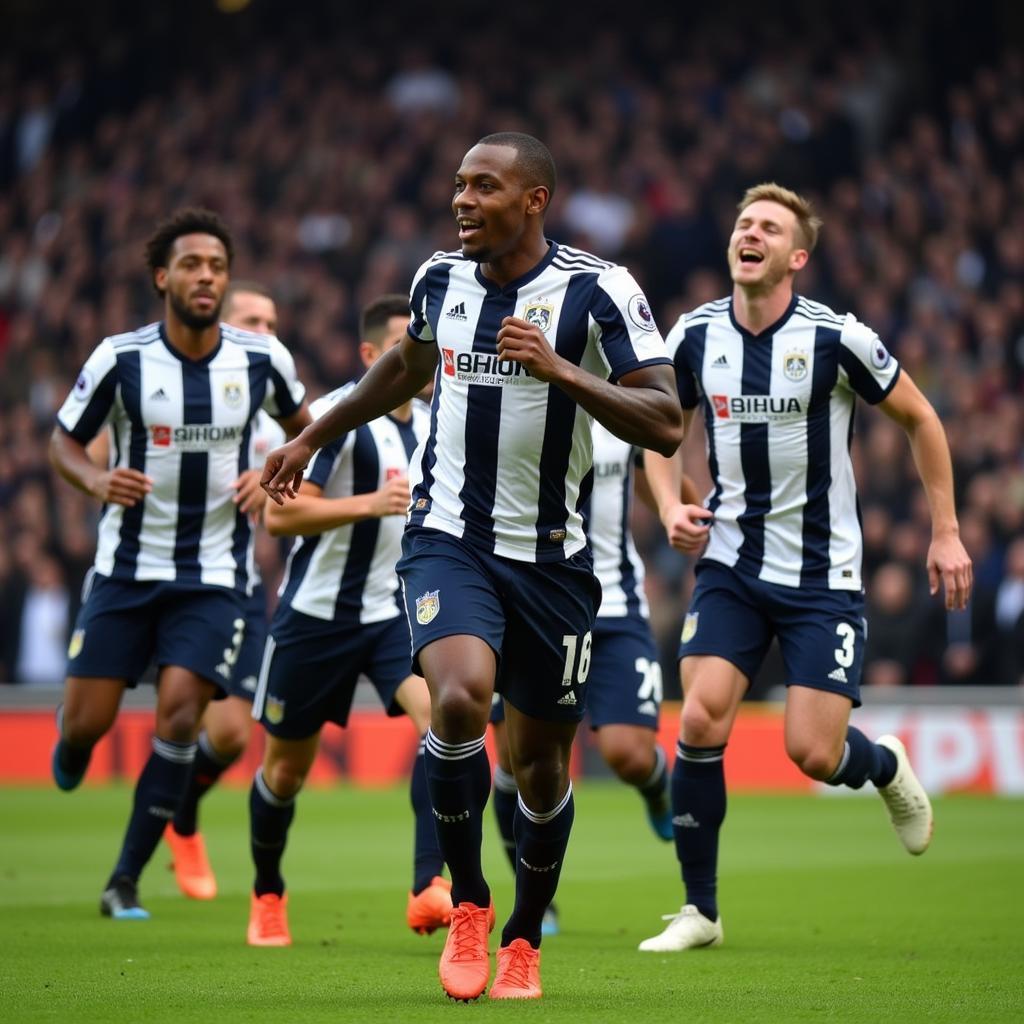 Salomon Rondon Scoring a Goal in the Premier League