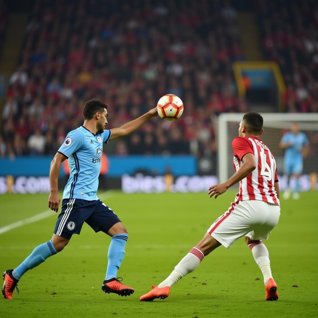 Jadon Sancho providing a pinpoint assist to Erling Haaland for a goal.