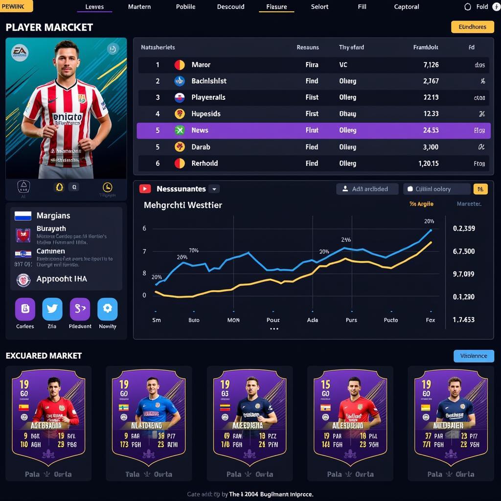 FIFA Online 4 Player Market Screenshot