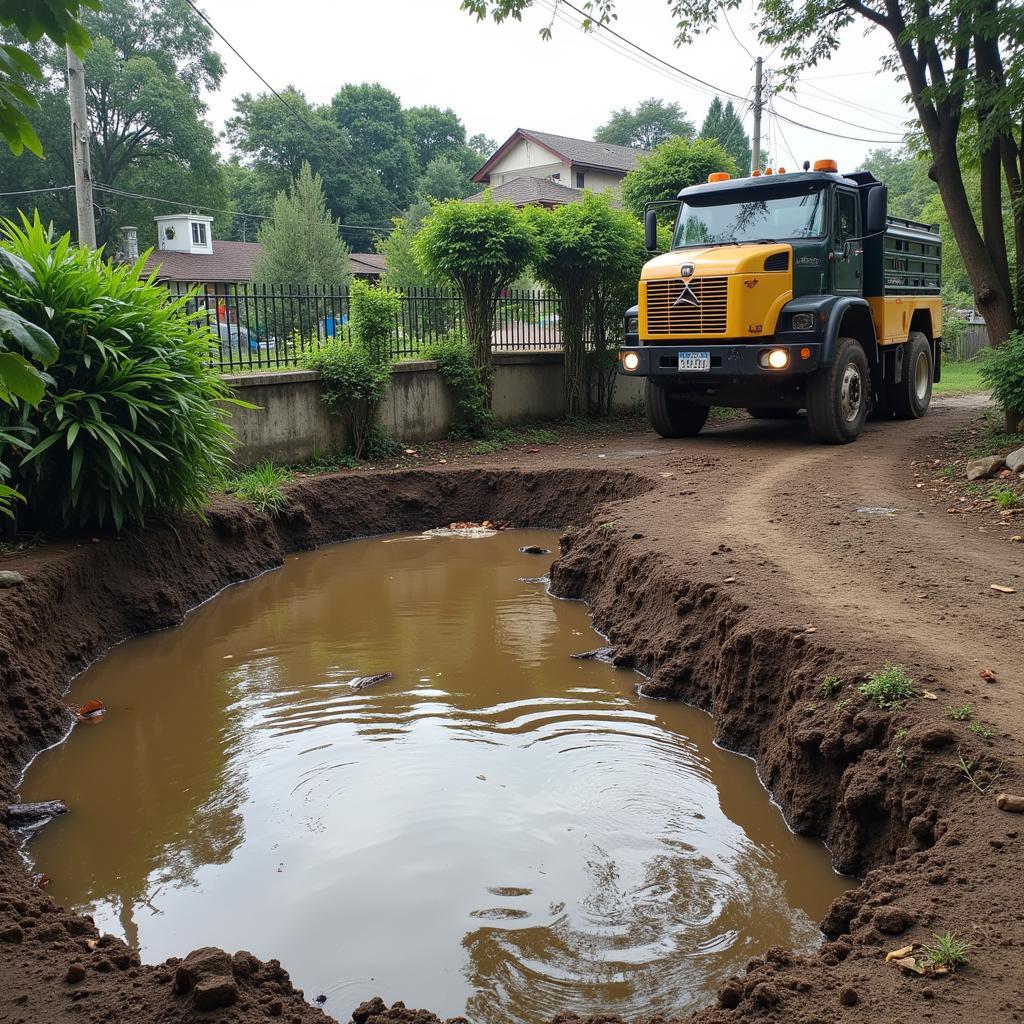 Septic Tank Overflow in Thu Duc District