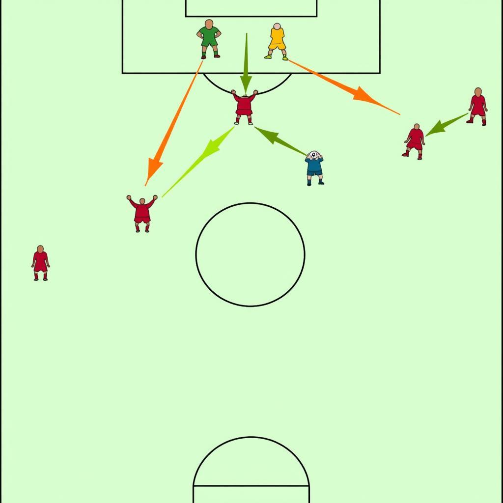 Soccer Player Diagram for Tactical Analysis: Attacking Strategy