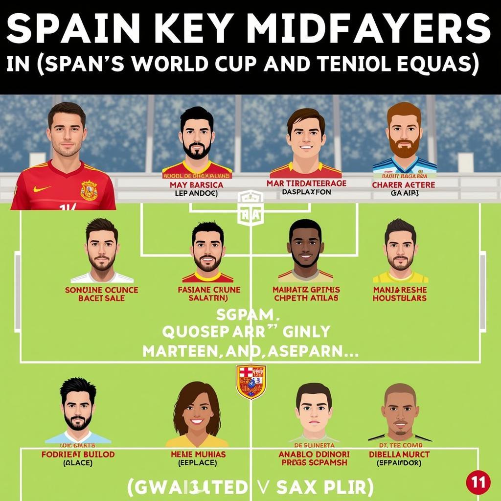 Spanish Midfielders at the World Cup