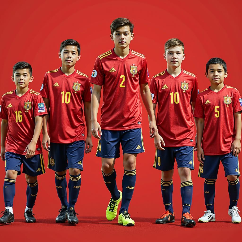 Future Stars of the Spanish National Team: Promising young players emerging from the youth academies.