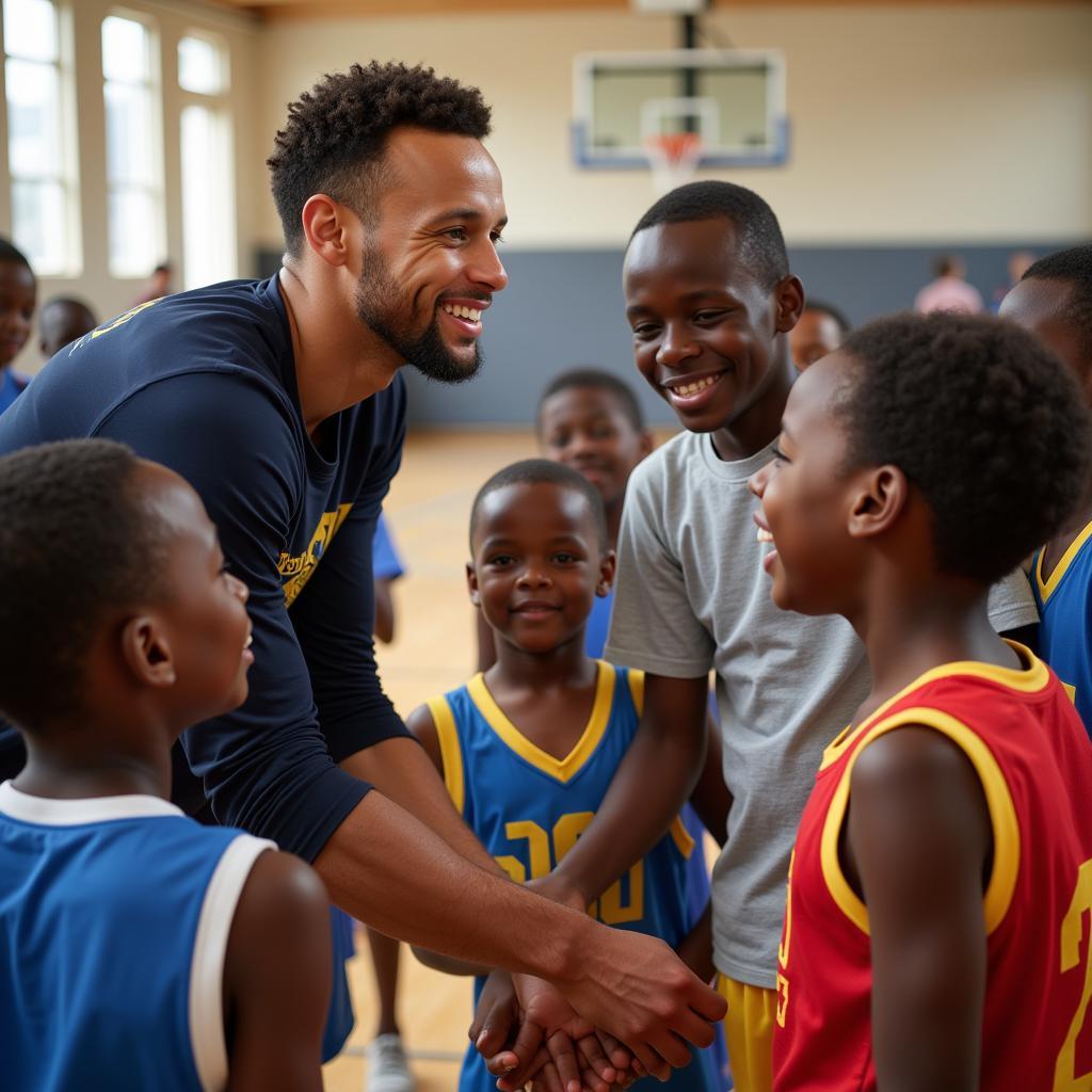 Stephen Curry Inspiring Young Players