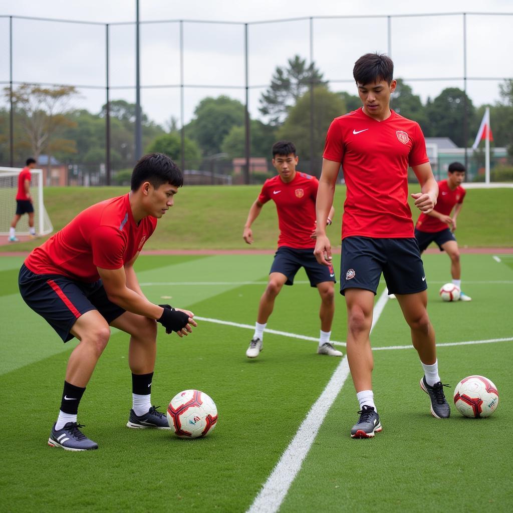 U23 Vietnam Football Players Training