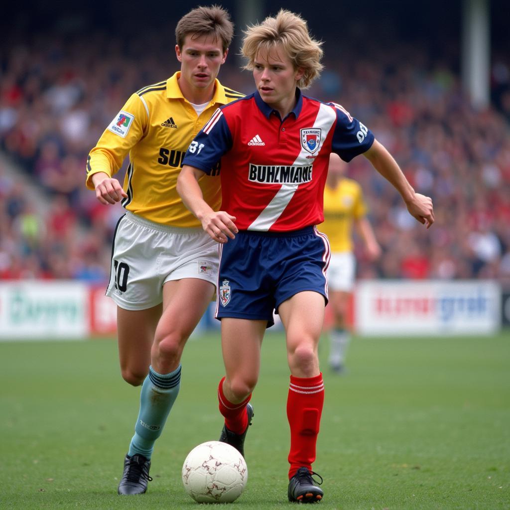 Terje Haaland playing for Bryne FK in Norway