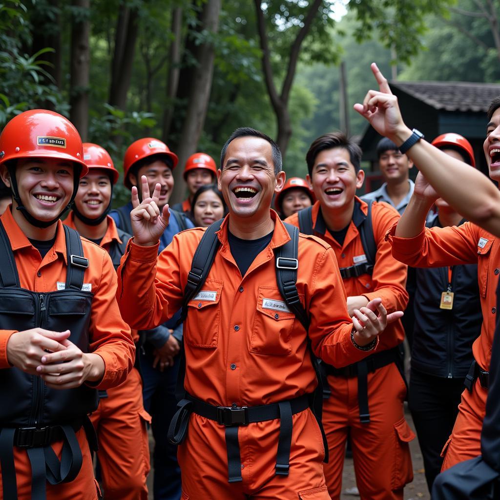 Thai Cave Rescue Celebration After the Successful Operation