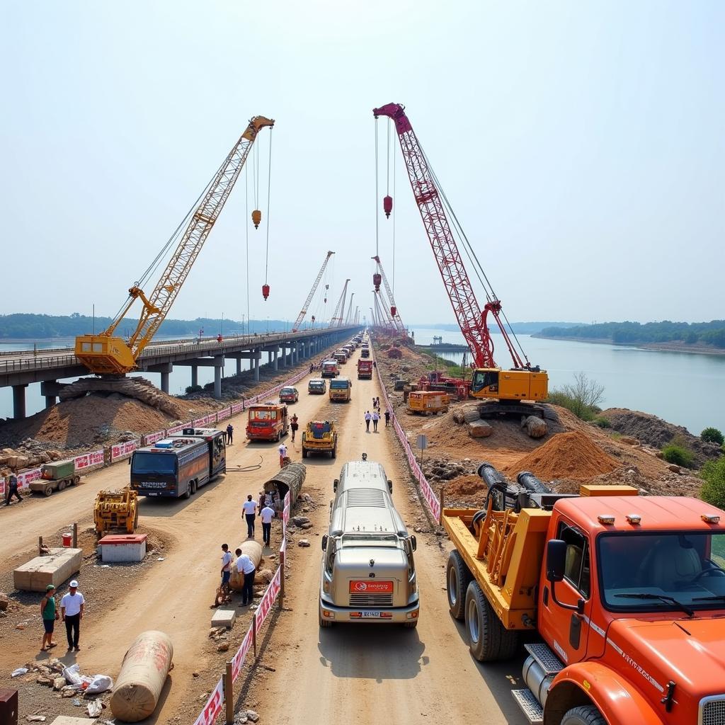 Thanh Da Bridge Construction Progress