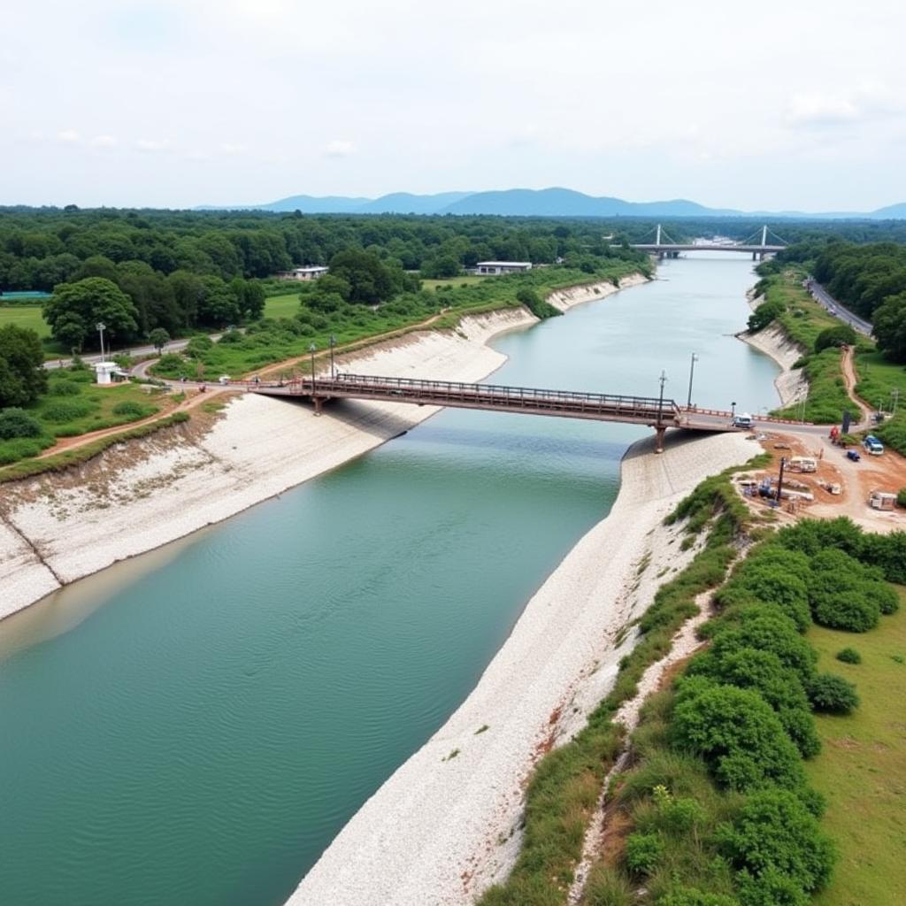 Thu Duc Waterway After Dredging Project Completion