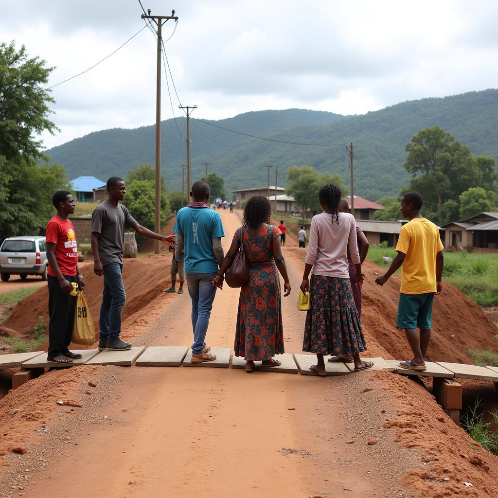 Thu Thua Bridge Community Connection