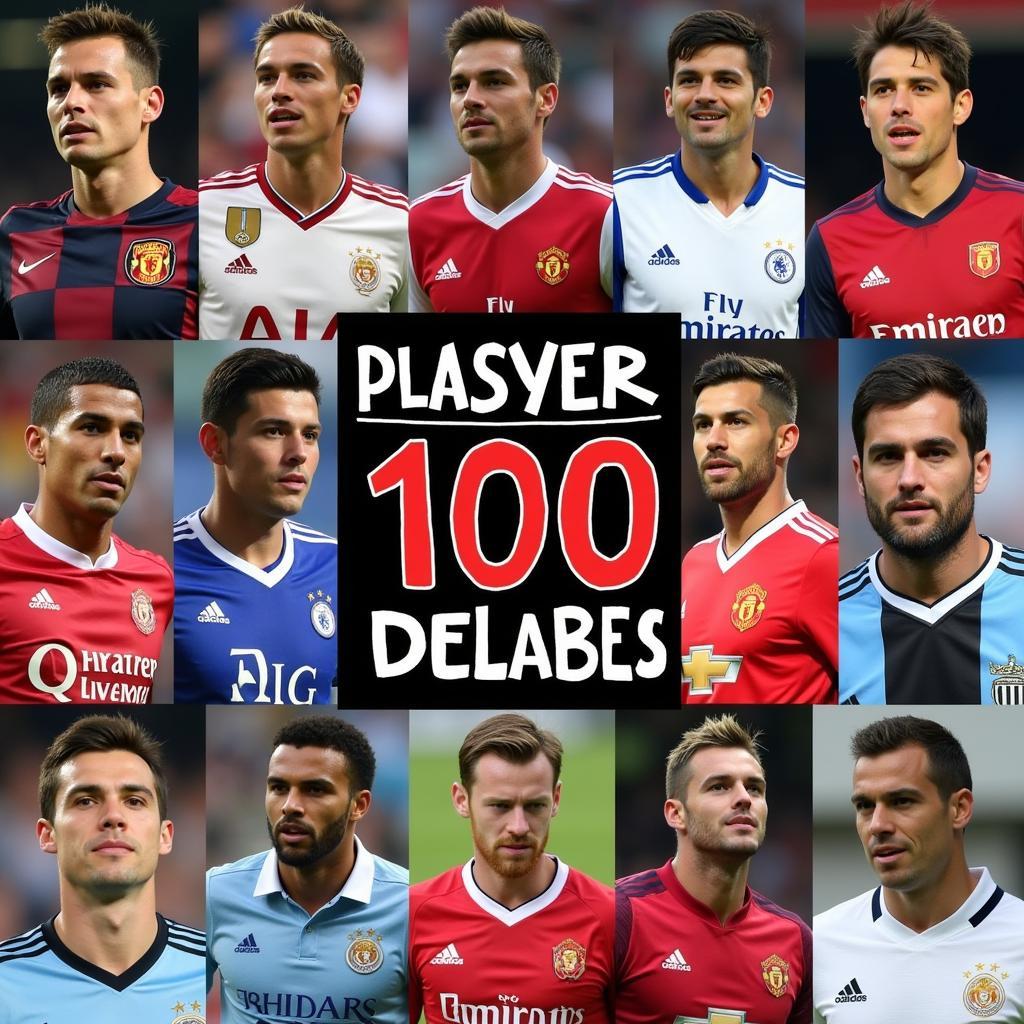 Top 100 Handsome Footballers Collage