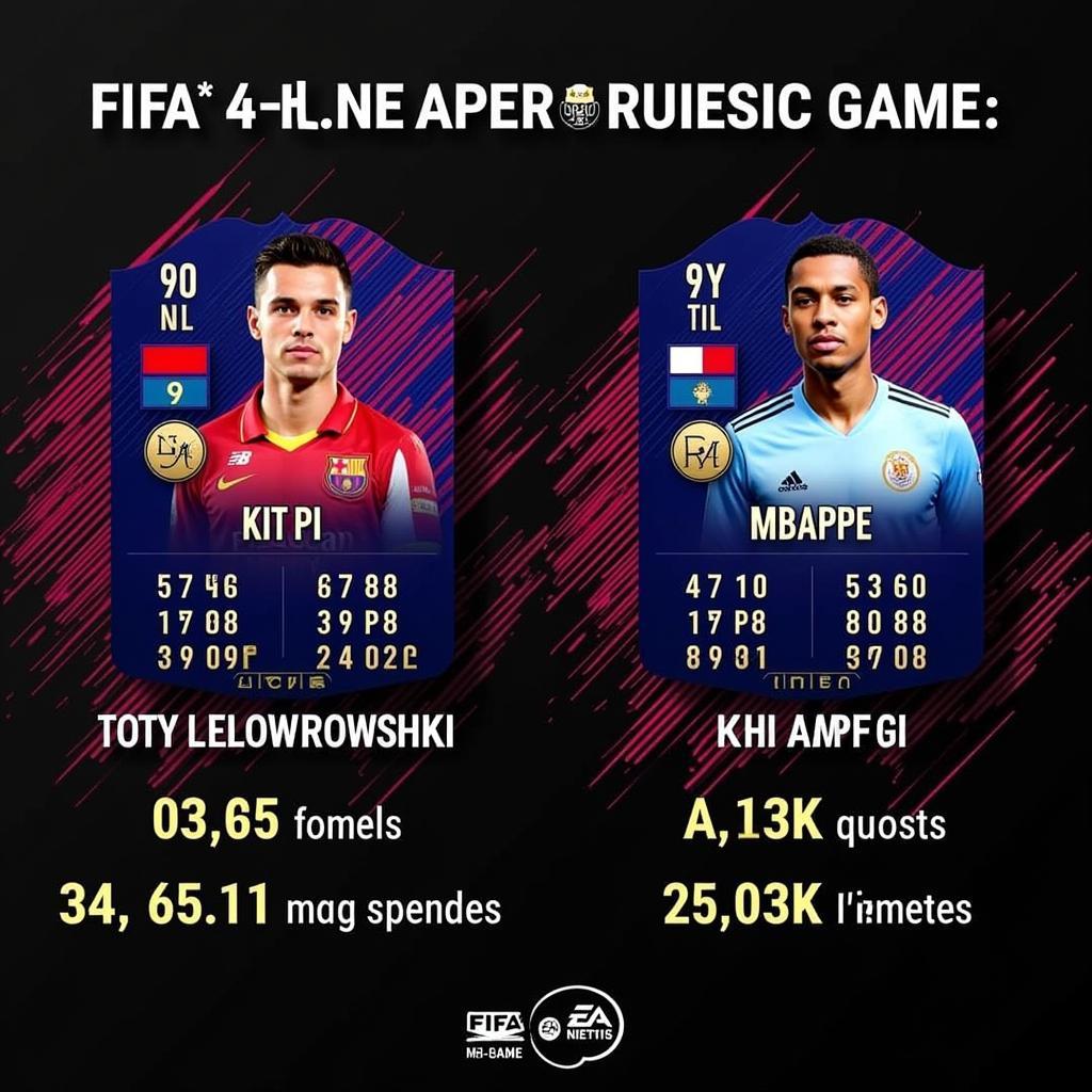 TOTY Lewandowski and Mbappé in FO4