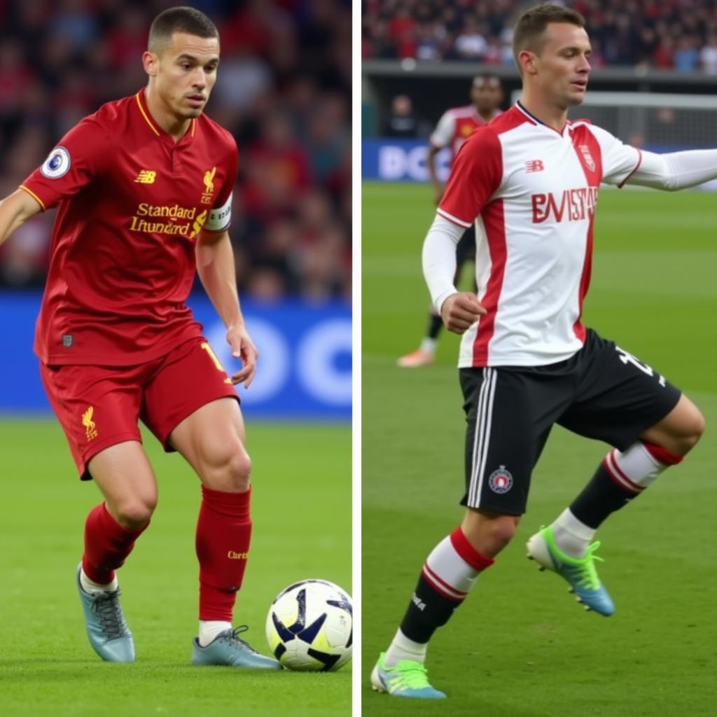 Trent Alexander-Arnold and Matthijs de Ligt showcasing their skills in 2018.