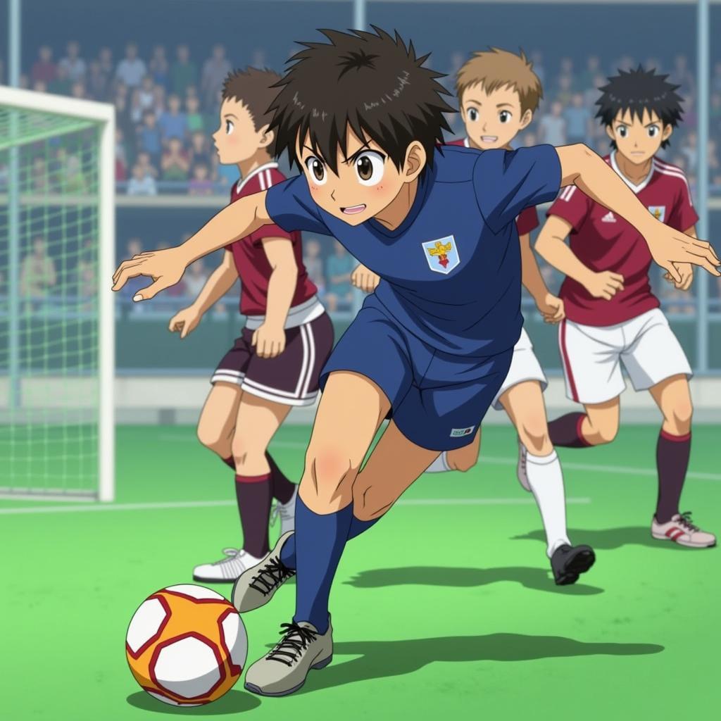 Tsubasa's unwavering determination to win in episode 3 of Captain Tsubasa