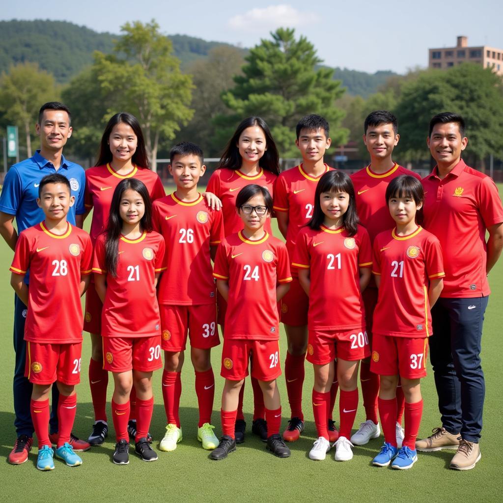 Official team photo of the U16 Vietnam national team