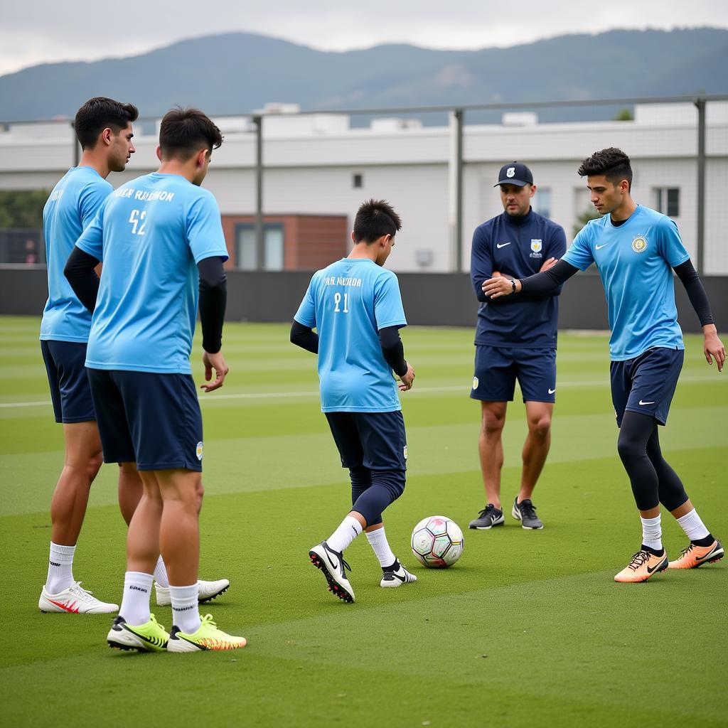 U20 Argentina team during a training session