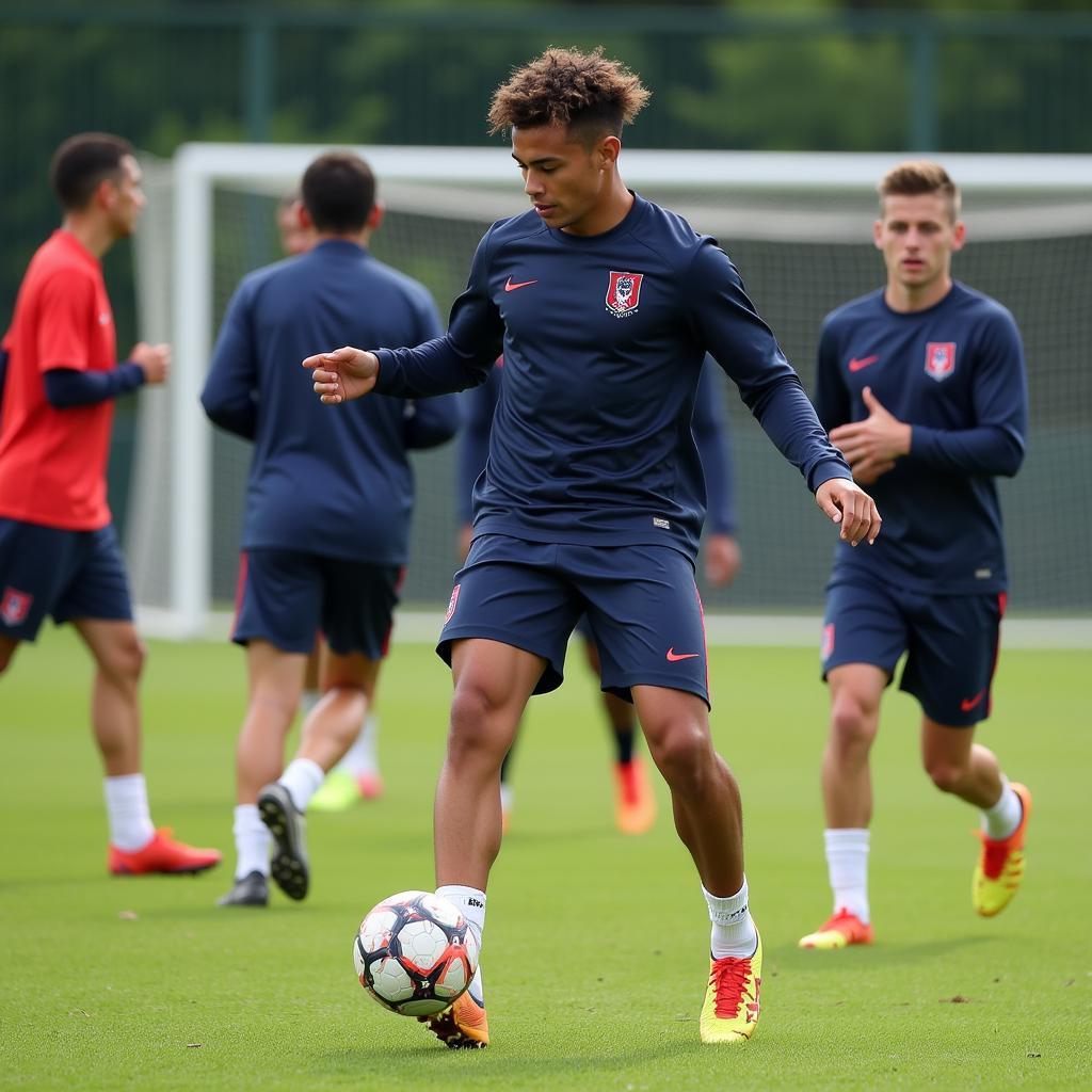 U20 French Football Team Training