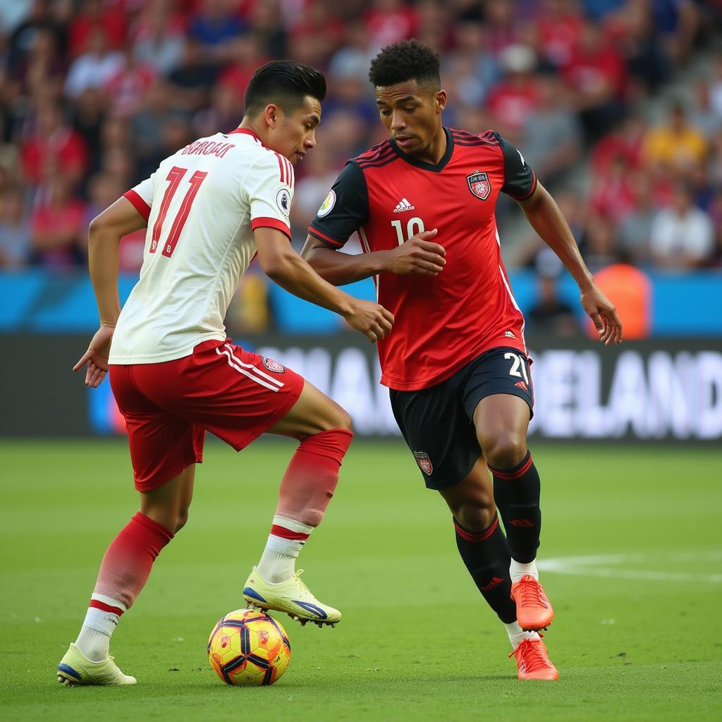 U23 Football Player Demonstrating Excellent Dribbling Skills