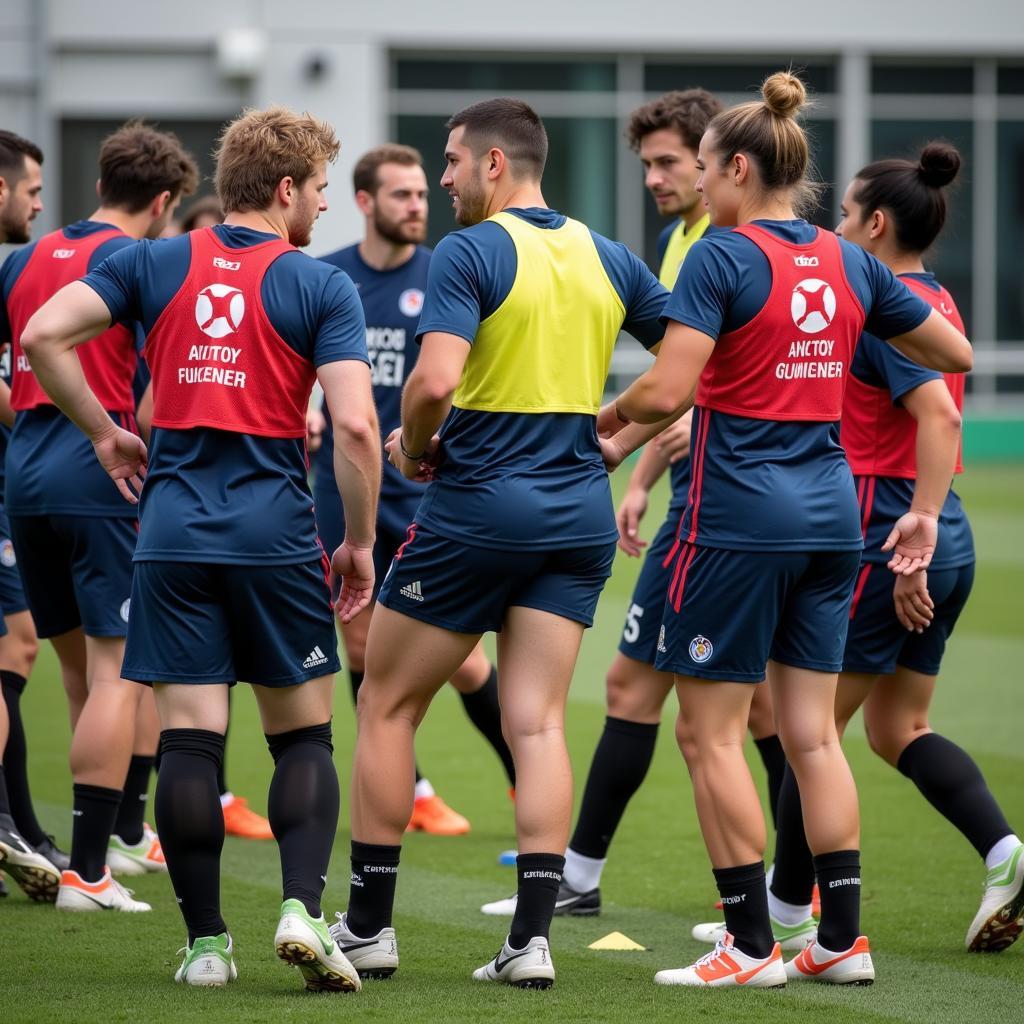 U23 Players Training Together