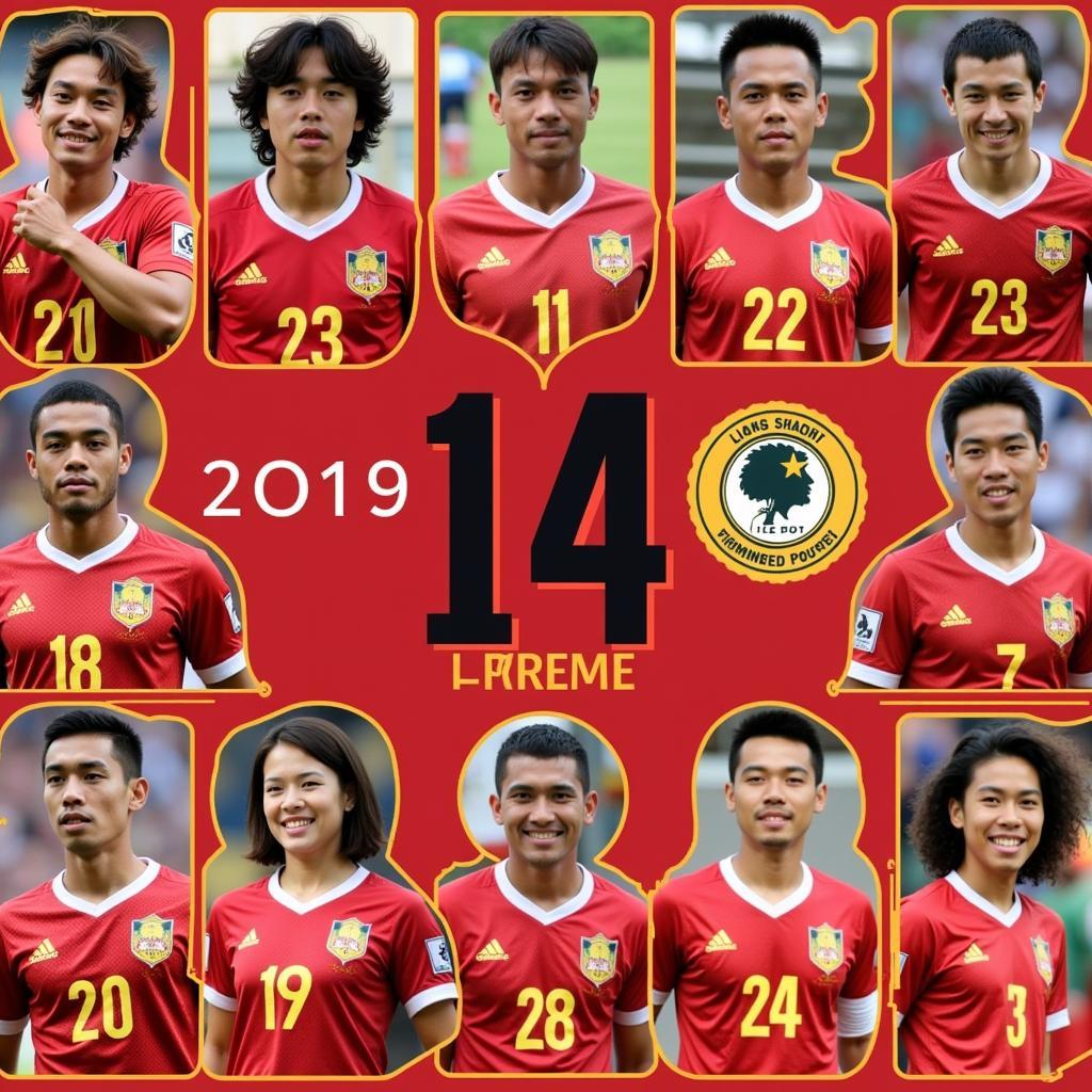 U23 Vietnam Number 14 Historical Players