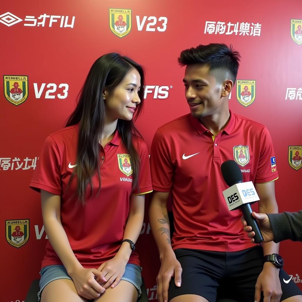 U23 Vietnam Player and Girlfriend in an Interview