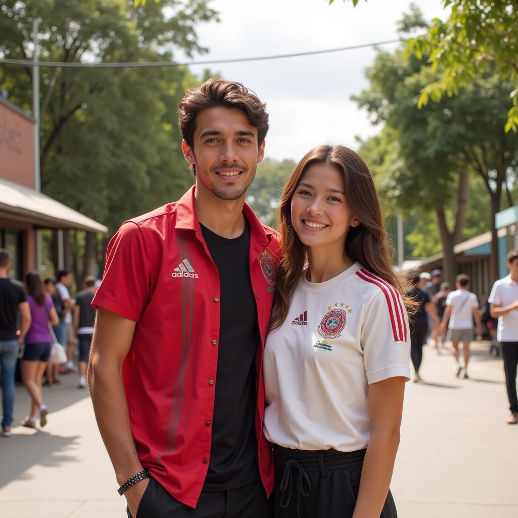 U23 Vietnam Player and Girlfriend on Social Media