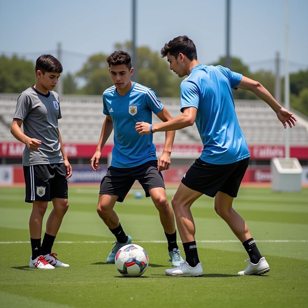 Young Uruguayan Players Training