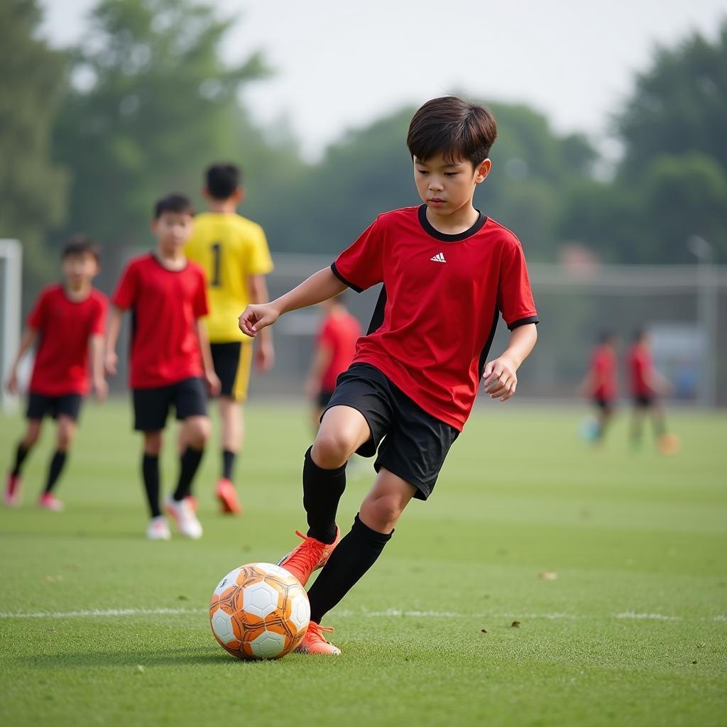 Van Duc's early football career in Vietnam