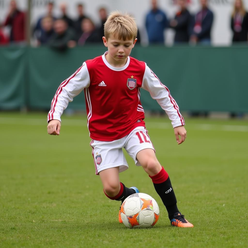 Victor Haaland training at Bryne FK