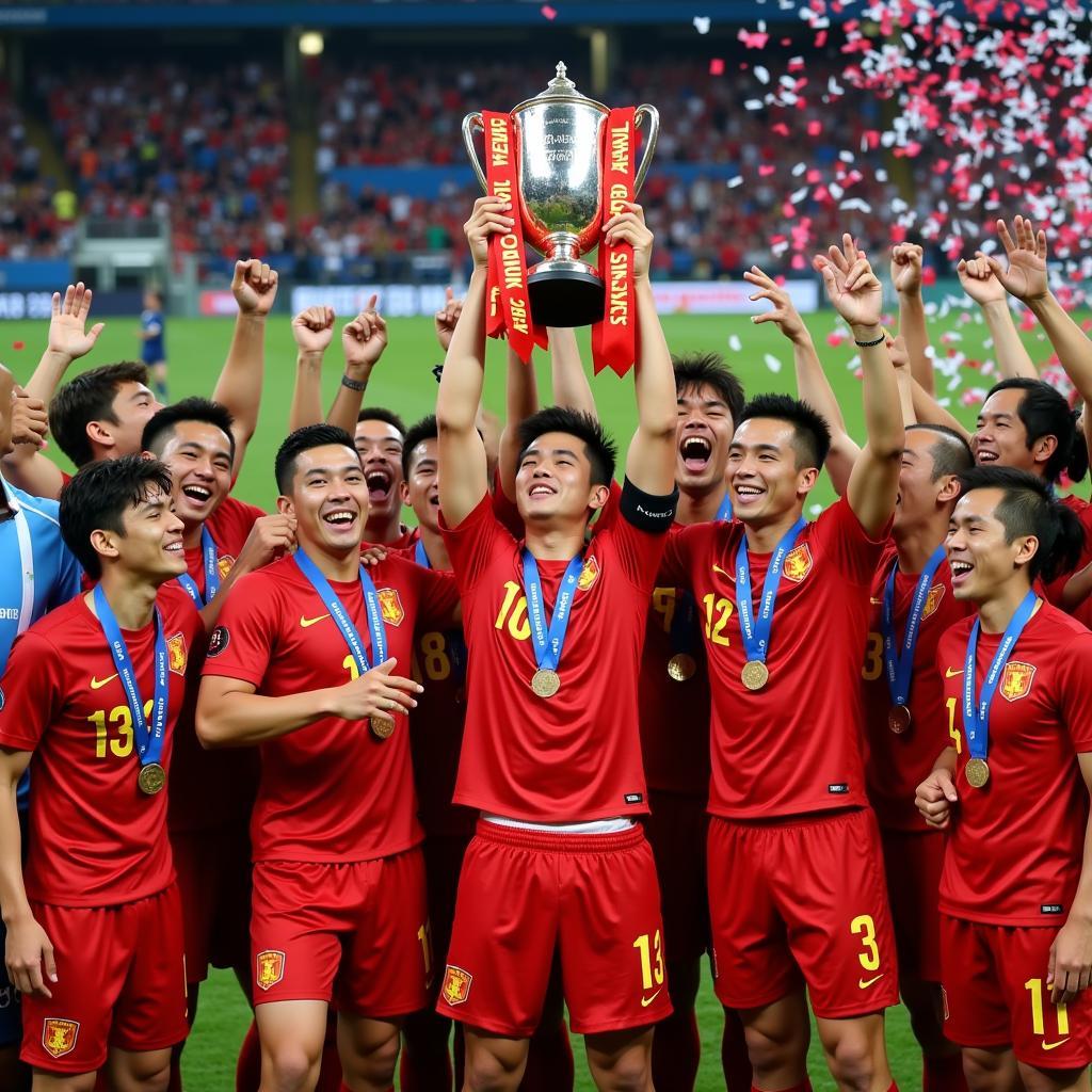 Vietnam AFF Cup 2008 Trophy Celebration