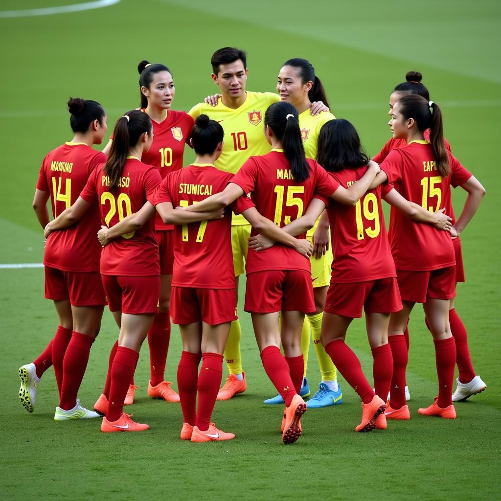 Vietnam's Defensive Formation in the Asia Cup