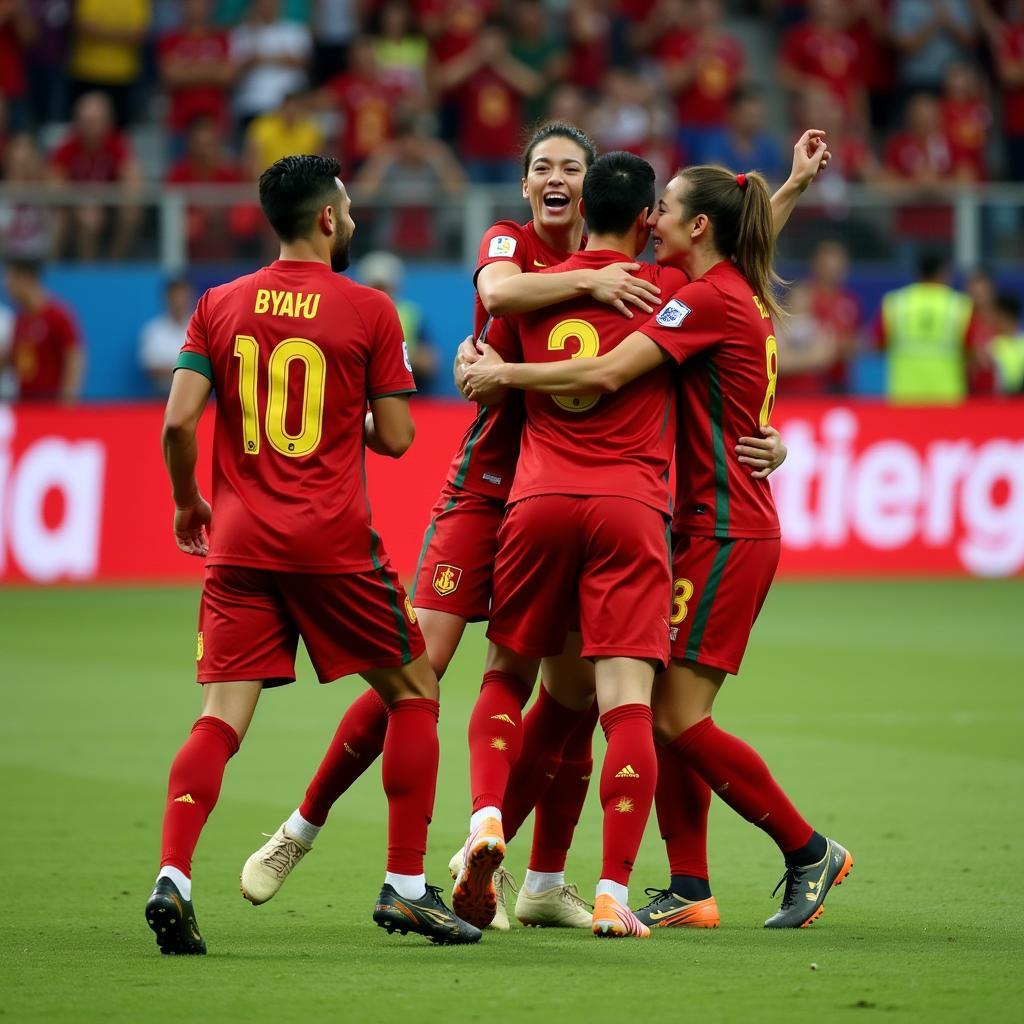 Vietnam National Team Goal Celebration