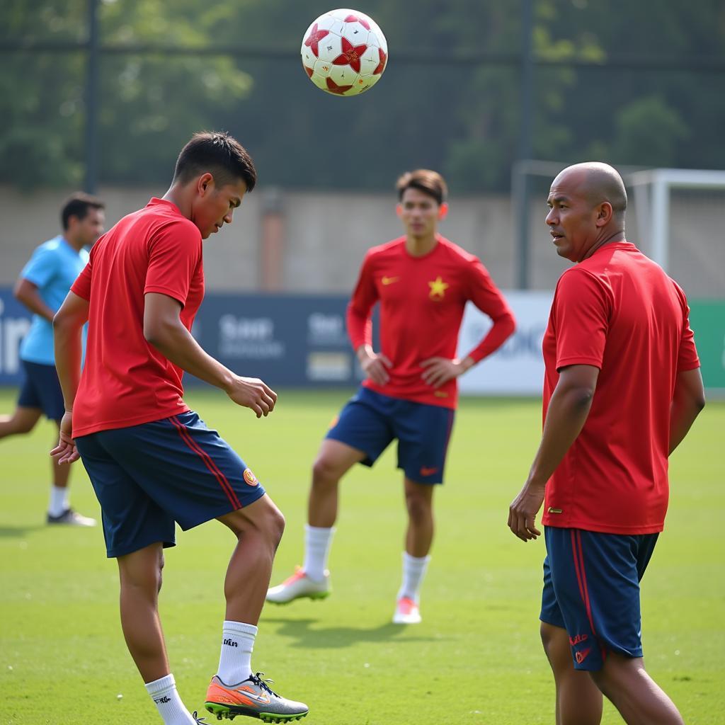 Vietnam National Team Tactical Training Session