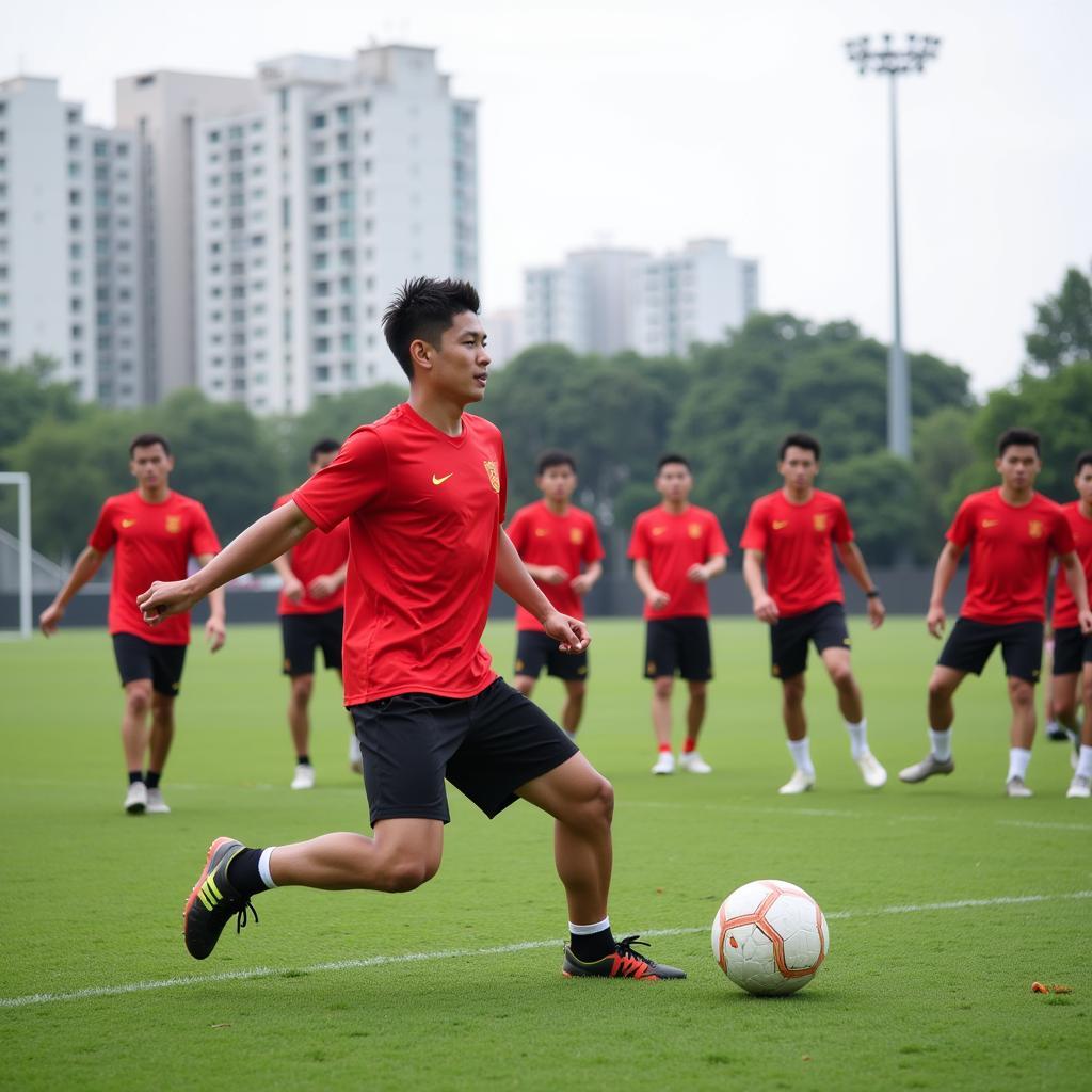 Vietnam U20 Football Team Training Session