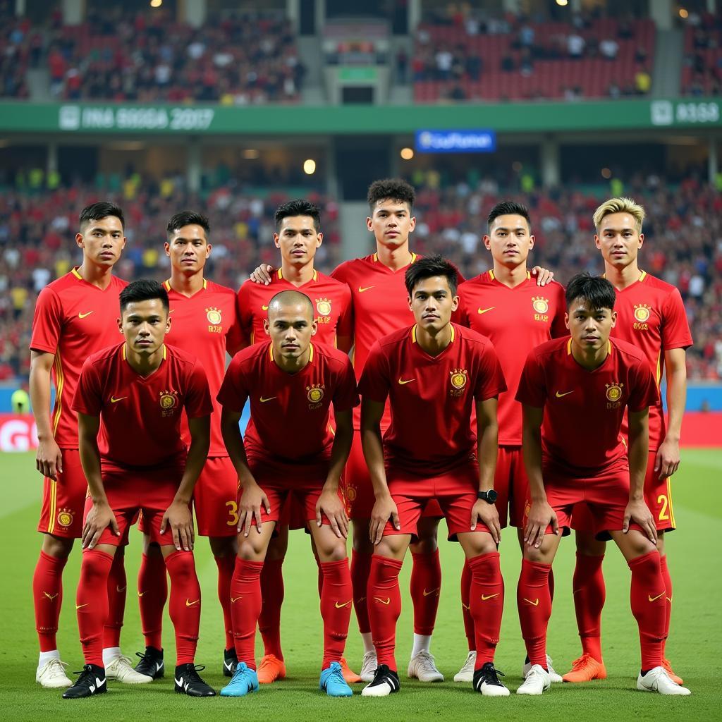 Vietnam U22 Team Photo at SEA Games 2017