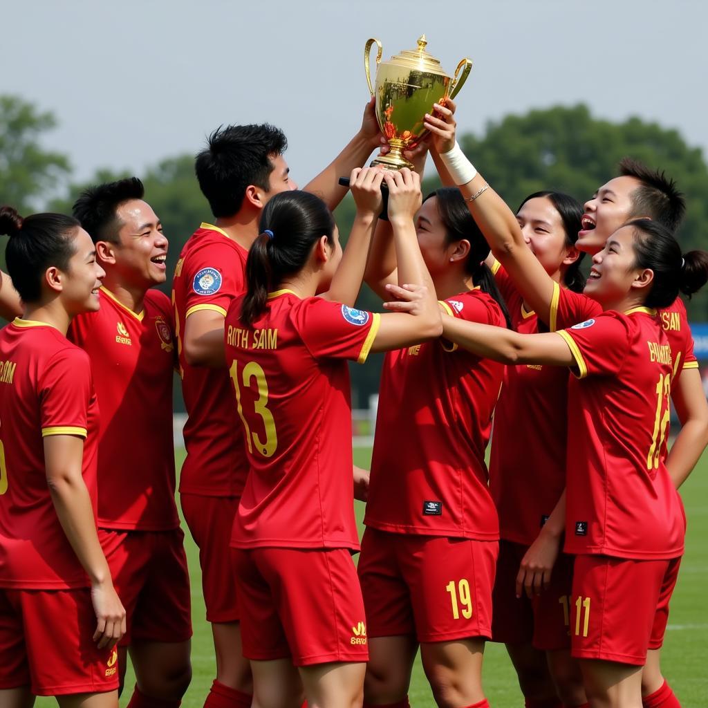 Vietnam celebrates winning gold at Sea Games 30