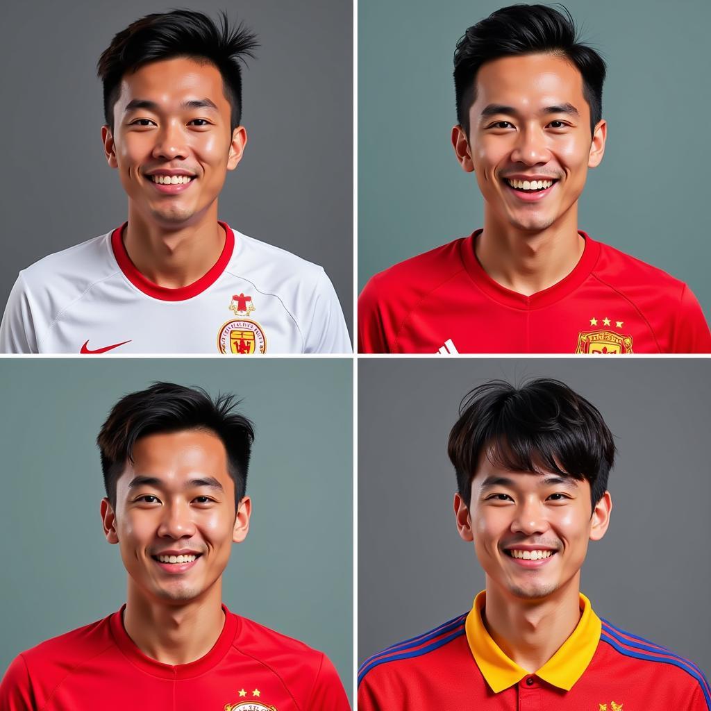 Vietnamese Football Players Avatar Images from 2019