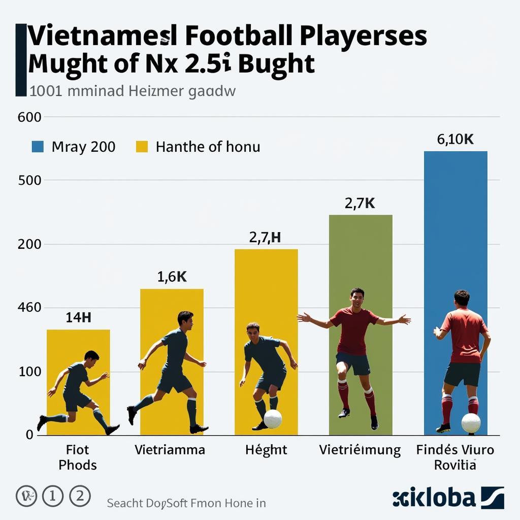 Vietnamese Football Players Height Chart