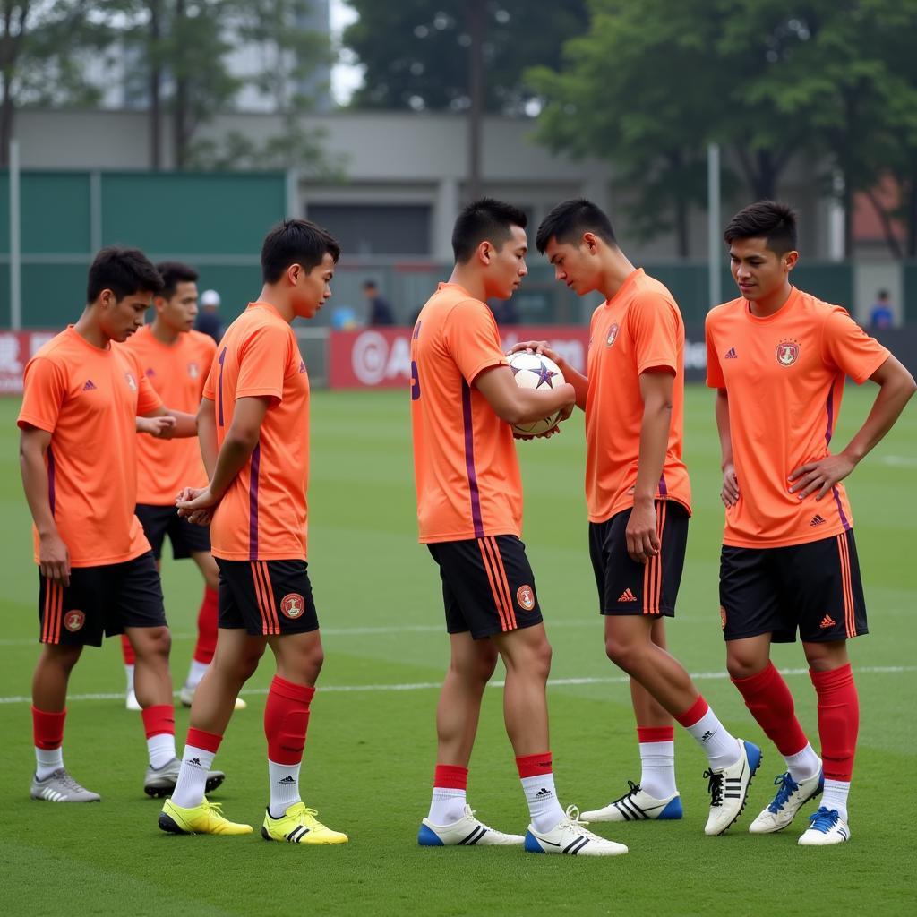 Vietnamese Football Team Training