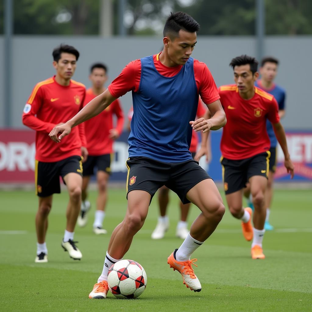 Vietnamese Footballers Training for International Leagues