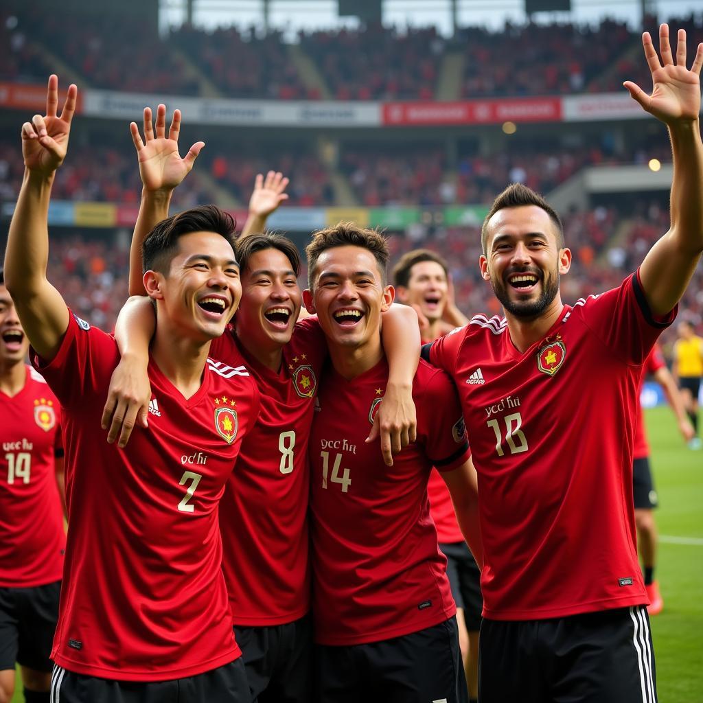 A vibrant Vietnamese-German football community celebrating their shared passion